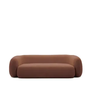 Martina 3-seater sofa in terracota bouclé 246 cm by null, a Sofas for sale on Style Sourcebook