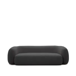 Martina 3-seater sofa in black bouclé 246 cm by null, a Sofas for sale on Style Sourcebook