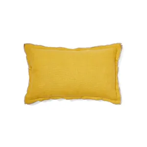 Sagi beige and mustard linen cushion Cover 30 x 50 cm by null, a Cushions, Decorative Pillows for sale on Style Sourcebook