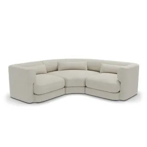 Santa Monica Modular Corner Sofa Boucle Pumice - 3 Seater by null, a Sofas for sale on Style Sourcebook