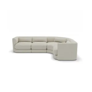 Santa Monica Modular Corner Sofa Boucle Pumice - 4 Seater by null, a Sofas for sale on Style Sourcebook