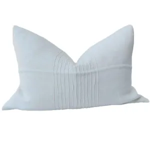 Hyeres Heavy Weight Texture French Linen Cushion 40x60cm Lumbar- Crystal White by null, a Cushions, Decorative Pillows for sale on Style Sourcebook