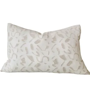 Alaine Linen Cotton Cushion 40x60cm Lumbar - Off White | Natural by null, a Cushions, Decorative Pillows for sale on Style Sourcebook