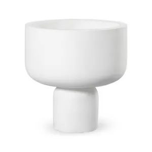 Peppe Concrete Planter White - 27cm x 28cm by null, a Plant Holders for sale on Style Sourcebook