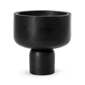Peppe Concrete Planter Black - 27cm x 28cm by null, a Plant Holders for sale on Style Sourcebook