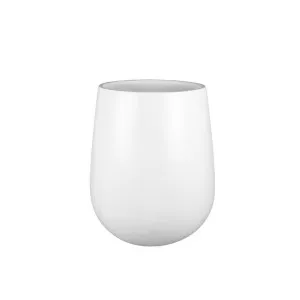 Brooklyn Fiberstone Planter White - 24cm x 35cm by null, a Plant Holders for sale on Style Sourcebook
