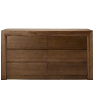 Bellambi Dark Messmate Dresser - 6 Drawer by null, a Dressers & Chests of Drawers for sale on Style Sourcebook