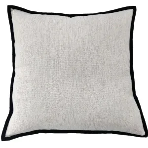 Maya 55cm Square - Off White | Black Border by null, a Quilts & Bedspreads for sale on Style Sourcebook