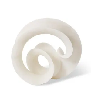 Brielle Ribbon Sculpture - 27 x 15 x 24cm by null, a Statues & Ornaments for sale on Style Sourcebook