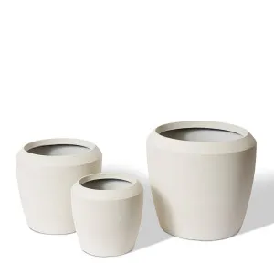 Malik Planter Set of 3 - 34 x 34 x 31cm by null, a Baskets, Pots & Window Boxes for sale on Style Sourcebook