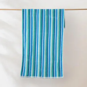 Sorrentina Beach Towel - Blue, Velour by Canningvale, a Outdoor Accessories for sale on Style Sourcebook