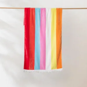 Canningvale Capresi Beach Towel - Orange, Medium, 100% Cotton by Canningvale, a Outdoor Accessories for sale on Style Sourcebook