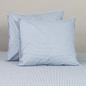 Canningvale Modella Stripe Pillowcase Pair - Blue, European, 100% Cotton by Canningvale, a Pillow Cases for sale on Style Sourcebook