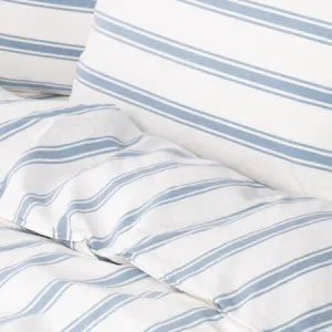 Modella Stripe Quilt Cover Set - White, Queen, 100% Cotton by Canningvale, a Quilt Covers for sale on Style Sourcebook