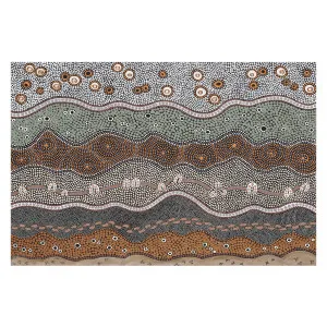 Ancestors In The Sky, Sage and Brown Tone by Gioia Wall Art, a Aboriginal Art for sale on Style Sourcebook