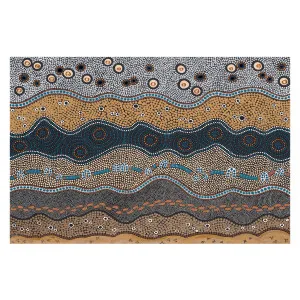 Ancestors In The Sky, Yellow Earthy Tone by Gioia Wall Art, a Aboriginal Art for sale on Style Sourcebook