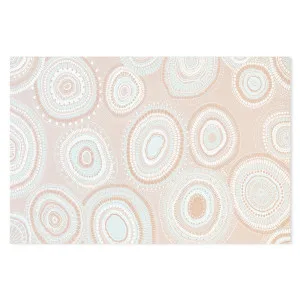 Beige Dancing Bora Rings by Gioia Wall Art, a Aboriginal Art for sale on Style Sourcebook