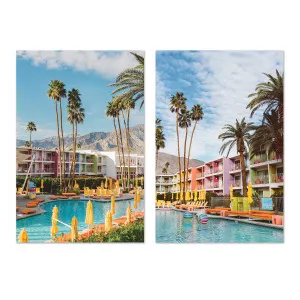 Palm Springs Saguaro & Palm Springs Pool Day VII, Set Of 2 by Gioia Wall Art, a Prints for sale on Style Sourcebook