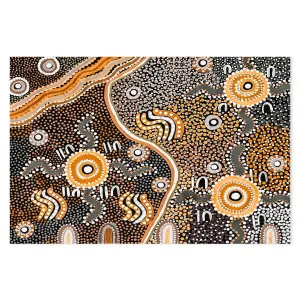 Summer time, Style B, Boho Earth Tones by Gioia Wall Art, a Aboriginal Art for sale on Style Sourcebook