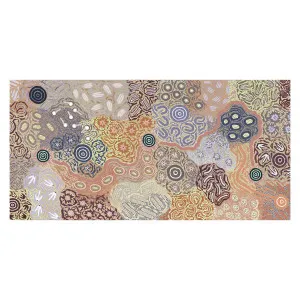 Women's Ceremony Dancing Feather, Light Pastel Tone by Gioia Wall Art, a Aboriginal Art for sale on Style Sourcebook