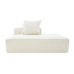 Riley Boucle Ivory Module Terminal Left by null, a Sofas for sale on Style Sourcebook