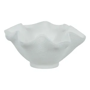 Onda Bowl 40x19cm in White by OZ Design, a Decorative Plates & Bowls for sale on Style Sourcebook