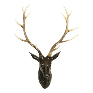Samba Resin Deer 79 x 106cm in Black/Natural by OZ Design, a Prints for sale on Style Sourcebook