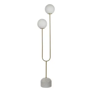 Tivoli Floor Lamp 32x150cm in White/Gold by OZ Design, a Floor Lamps for sale on Style Sourcebook