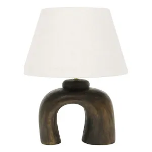 Elin Table Lamp 20x50cm in Walnut by OZ Design, a Table & Bedside Lamps for sale on Style Sourcebook