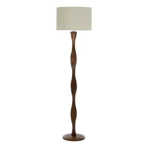 Priya Floor Lamp 40x150cm in Walnut by OZ Design, a Floor Lamps for sale on Style Sourcebook