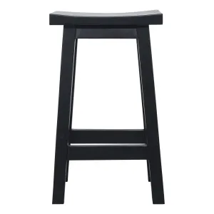 Seacliff Stool in Mangowood Black by OZ Design, a Bar Stools for sale on Style Sourcebook
