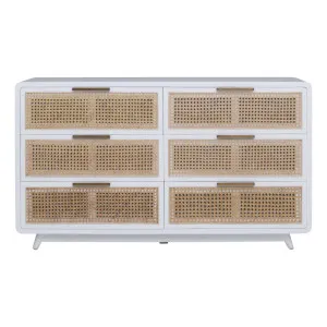 Willow Dresser in Mangowood White / Rattan by OZ Design, a Dressers & Chests of Drawers for sale on Style Sourcebook