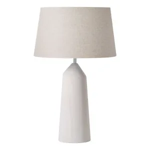 Wyoming Table Lamp 38x60cm in White by OZ Design, a Table & Bedside Lamps for sale on Style Sourcebook