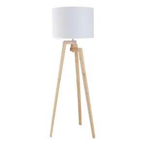 Oslo Floor Lamp 56x160cm in Natural / White by OZ Design, a Floor Lamps for sale on Style Sourcebook