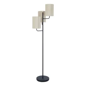 Tier Floor Lamp 48x165cm in Black / Natural by OZ Design, a Floor Lamps for sale on Style Sourcebook