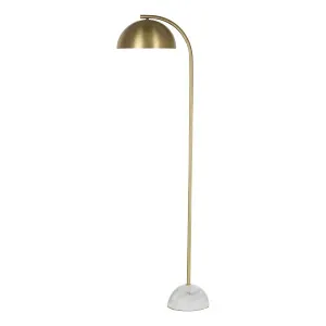 Atticus Floor Lamp 50x148cm in Gold / White by OZ Design, a Floor Lamps for sale on Style Sourcebook