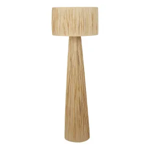 Raffia Floor Lamp 50x145cm in Natural by OZ Design, a Floor Lamps for sale on Style Sourcebook