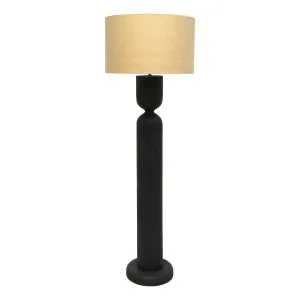 Mila Floor Lamp 28x165cm in Black / Beige by OZ Design, a Floor Lamps for sale on Style Sourcebook