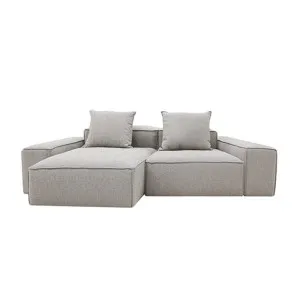 Riley Boucle Pumice Modular Sofa - 2 Seater Chaise by null, a Sofas for sale on Style Sourcebook