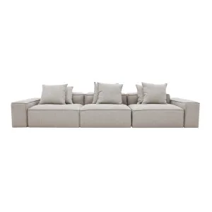 Riley Boucle Pumice Modular Sofa - 3 Seater by null, a Sofas for sale on Style Sourcebook