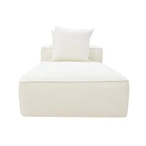 Riley Boucle Ivory Module Chaise by null, a Sofas for sale on Style Sourcebook