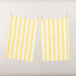 Cucina Stripe Tea Towel Twin Pack - White, 100% Cotton by Canningvale, a Tea Towels for sale on Style Sourcebook