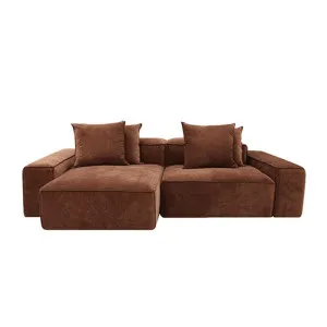 Riley Muse Rust Modular Sofa - 2 Seater Chaise by null, a Sofas for sale on Style Sourcebook