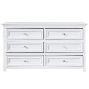 Mandalay Dresser White - 6 Drawer by null, a Dressers & Chests of Drawers for sale on Style Sourcebook