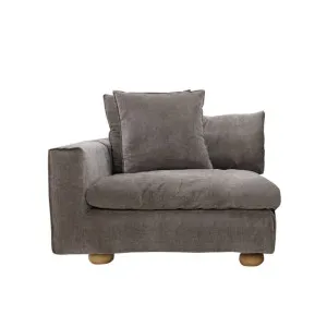 Tully Muse Mink Left Arm Facing Chair Module by null, a Sofas for sale on Style Sourcebook