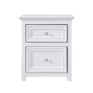 Mandalay Bedside Table White - 2 Drawer by null, a Bedside Tables for sale on Style Sourcebook
