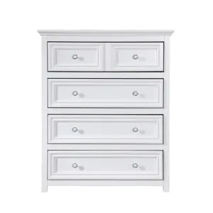 Mandalay Tallboy White - 4 Drawer by null, a Dressers & Chests of Drawers for sale on Style Sourcebook