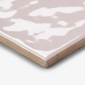 Blush Luca Hand Made Gloss Subway Tile 75 x 150 x 8mm by The Blue Space, a Ceramic Tiles for sale on Style Sourcebook