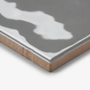 Grey Luca Hand Made Gloss Subway Tile 75 x 150 x 8mm by The Blue Space, a Ceramic Tiles for sale on Style Sourcebook