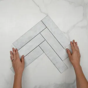 Ivory Macy Brick Tile Matt 60 x 250 x 6mm Porcelain by The Blue Space, a Porcelain Tiles for sale on Style Sourcebook
